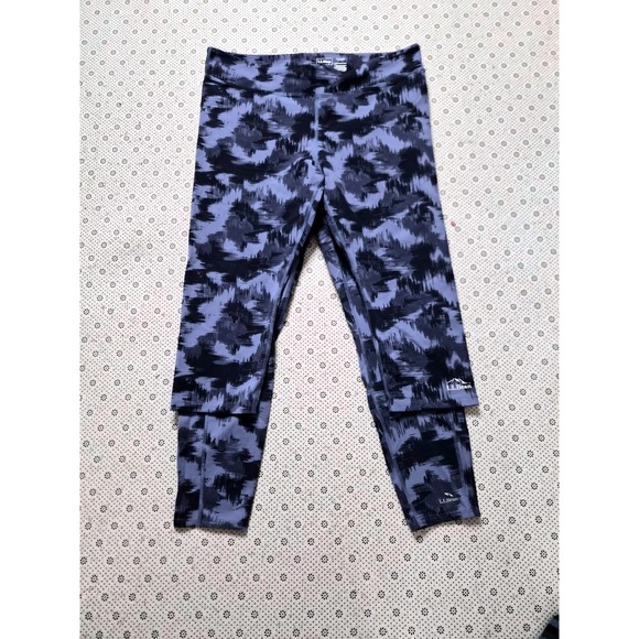 L.L. Bean Pants - 2 LL Bean Women's Camo Print Active Leggings Bundle 1X Plus 50+ UPFUV Protection